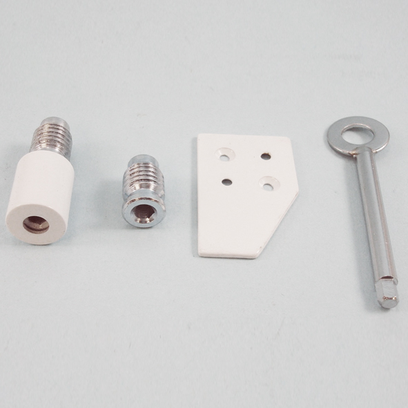 THD084/WH • 021mm • White • Deluxe Surface Sash Stop